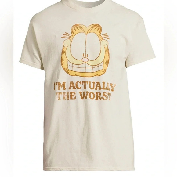 Garfield Men's and Big Men's Graphic Print Tee - Picture 1 of 5
